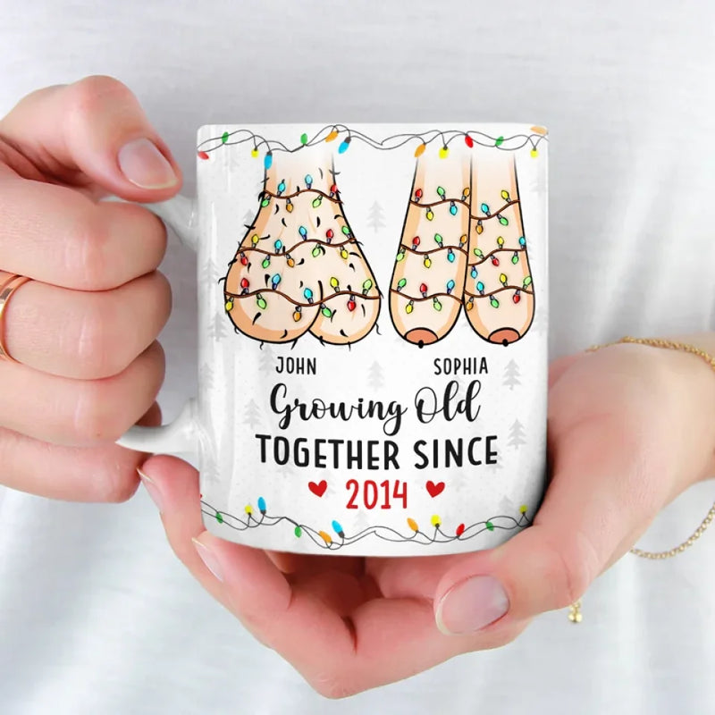 Our Love Is A Beautiful Blend Of Sweetness - Couple Personalized Custom Mug - Gift For Husband Wife, Anniversary