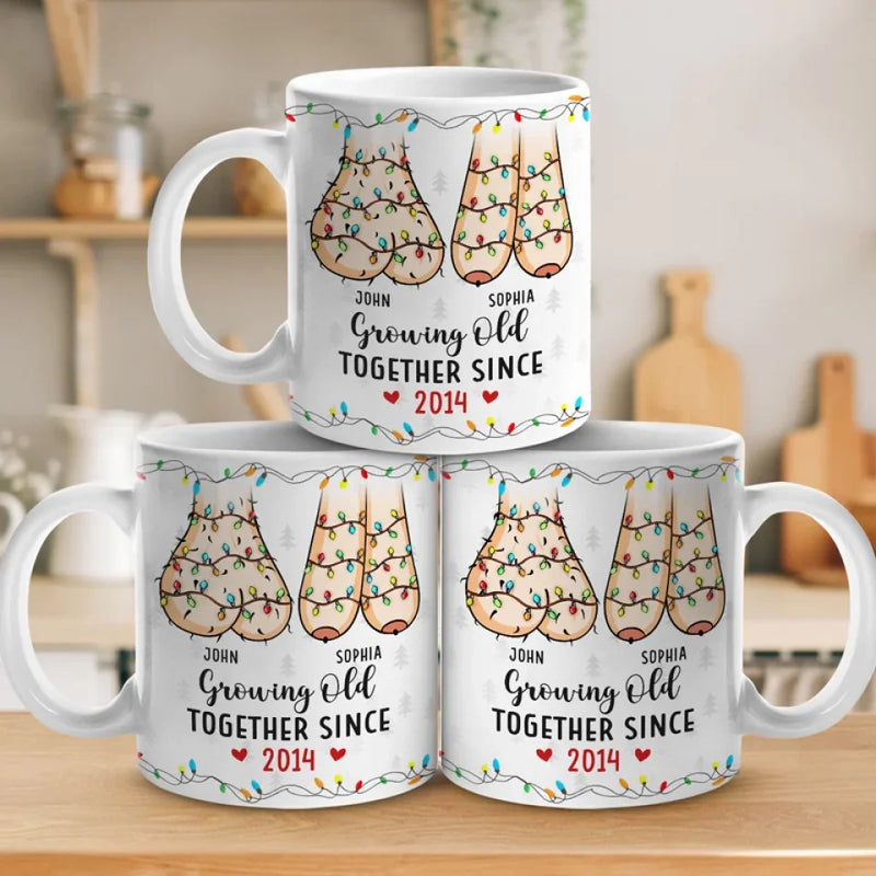 Our Love Is A Beautiful Blend Of Sweetness - Couple Personalized Custom Mug - Gift For Husband Wife, Anniversary