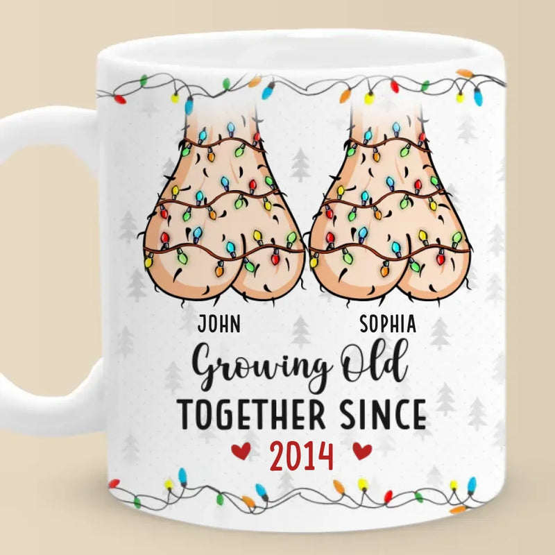 Our Love Is A Beautiful Blend Of Sweetness - Couple Personalized Custom Mug - Gift For Husband Wife, Anniversary
