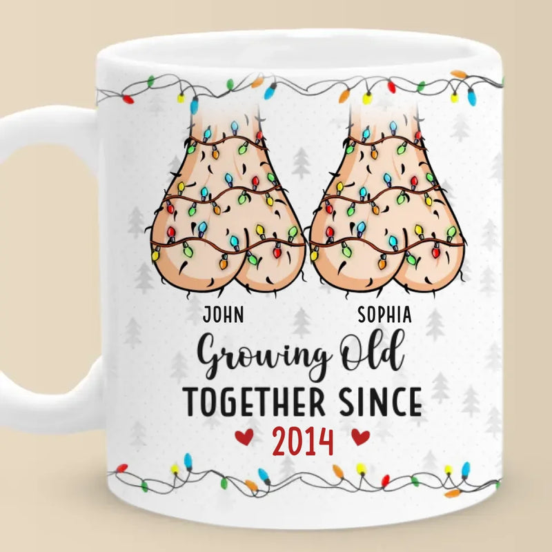 Our Love Is A Beautiful Blend Of Sweetness - Couple Personalized Custom Mug - Gift For Husband Wife, Anniversary