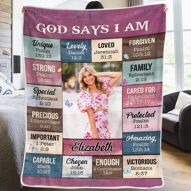 Custom Photo Infuse Your Life With Self-Love Affirmations - Friend Personalized Custom Blanket - Gift For Best Friends, Family Members, Coworkers, Yourself