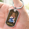 A Hug From You Feels Like Home - Couple Personalized Custom Keychain - Christmas Gift For Husband Wife, Anniversary