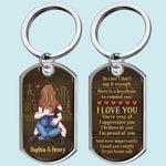 Custom Name Couple Love Gifts - Personalized Keychain