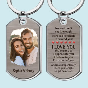 Custom Photo I Believe In You - Couple Personalized Custom Keychain - Christmas Gift For Husband Wife, Anniversary