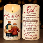 I Want All Of My Last To Be With You - Couple Personalized Custom LED Candle - Gift For Husband, Wife, Couple