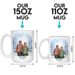 Still Holding Hands After All These Years - Couple Personalized Custom Mug - Gift For Husband Wife, Anniversary