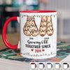 Let's Be Weird And Wonderful Together -  Couple Personalized Custom 3D Inflated Effect Printed Accent Mug - Gift For Husband Wife, Anniversary