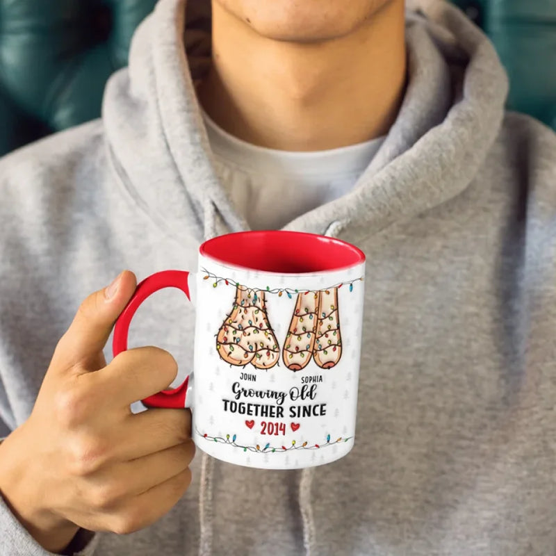 Let's Be Weird And Wonderful Together -  Couple Personalized Custom 3D Inflated Effect Printed Accent Mug - Gift For Husband Wife, Anniversary