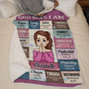 God Says I Am Self-Love Affirmations - Friend Personalized Custom Blanket - Gift For Best Friends, Family Members, Coworkers, Yourself