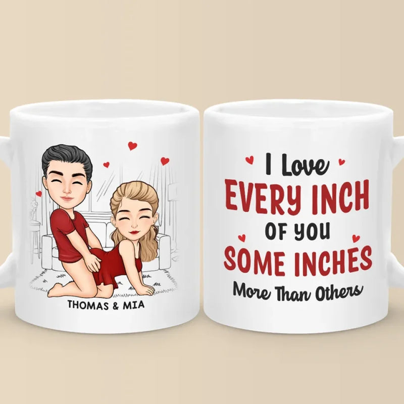 Every Day, I Love You More - Couple Personalized Custom Mug - Gift For Husband Wife, Anniversary