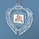 Custom Photo Your Light Will Shine On - Memorial Personalized Custom Car Ornament - Acrylic Custom Shaped - Sympathy Gift For Family Members