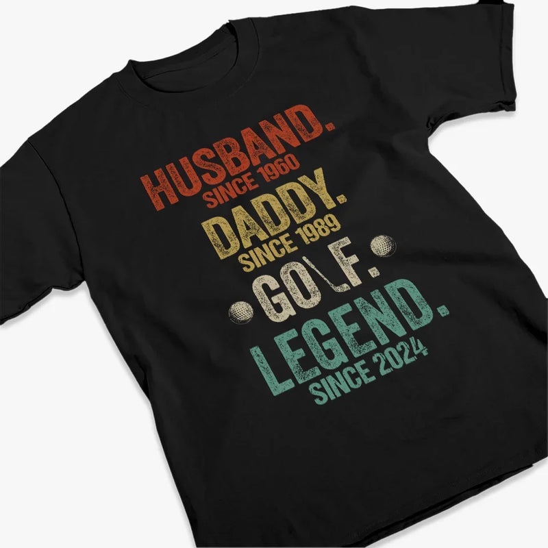 My Daddy Is Golf Legend - Family Personalized Custom Unisex T-shirt, Premium T-shirt, Hoodie - Gift For Dad, Sport Lovers, Sport Players