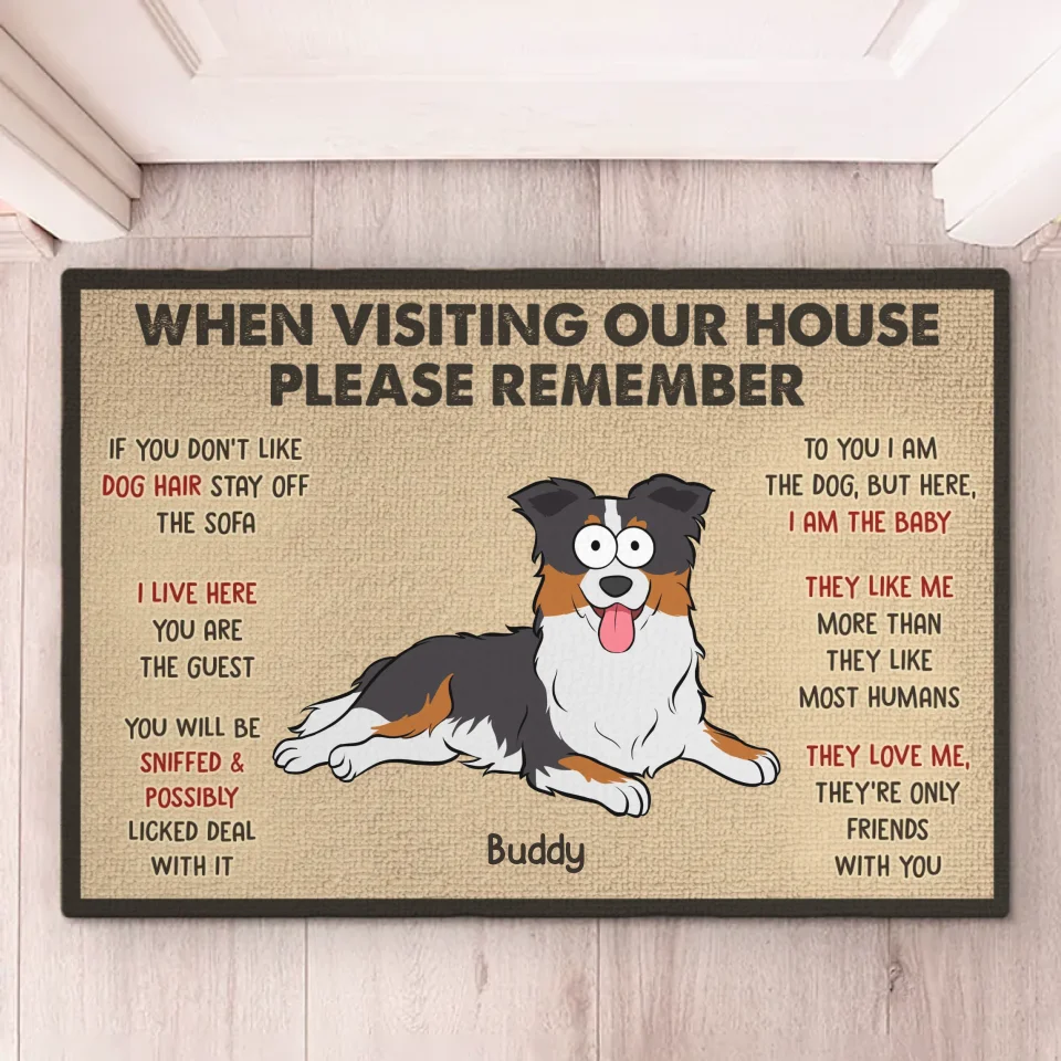 Dogs Make The Best Housemates - Dog Personalized Custom Home Decor Decorative Mat - House Warming Gift For Pet Owners, Pet Lovers