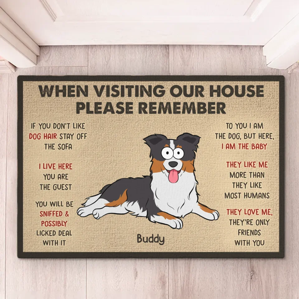 Dogs Make The Best Housemates - Dog Personalized Custom Home Decor Decorative Mat - House Warming Gift For Pet Owners, Pet Lovers