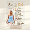 Custom Photo I Am Worthy Of Love And Respect Self-Love Affirmations - Friend Personalized Custom Rectangle Shaped Acrylic Plaque - Gift For Best Friends, Family Members, Coworkers, Yourself