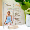 Custom Photo I Am Worthy Of Love And Respect Self-Love Affirmations - Friend Personalized Custom Rectangle Shaped Acrylic Plaque - Gift For Best Friends, Family Members, Coworkers, Yourself