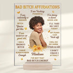 Custom Photo I Don't Chase I Attract Self-Love - Affirmation Personalized Custom Rectangle Shaped Acrylic Plaque - Gift For Yourself