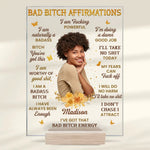 Custom Photo I Don't Chase I Attract Self-Love - Affirmation Personalized Custom Rectangle Shaped Acrylic Plaque - Gift For Yourself