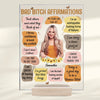 Custom Photo I Am Enough Just As I Am Self-Love Affirmations - Friend Personalized Custom Rectangle Shaped Acrylic Plaque - Gift For Best Friends, Family Members, Coworkers, Yourself