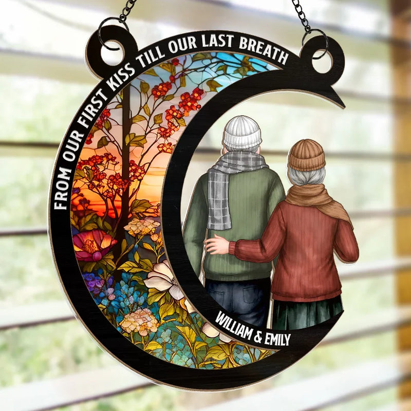 You Are My Eternal Lover - Couple Personalized Window Hanging Suncatcher Ornament - Gift For Husband Wife, Anniversary