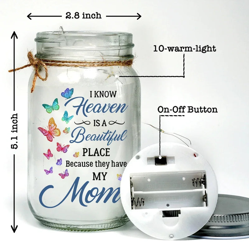 In Our Hearts, They Live Forever - Memorial Personalized Custom Mason Jar Light - Sympathy Gift For Family Members