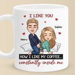 Love Is Better With You - Couple Personalized Custom Mug - Gift For Husband Wife, Anniversary