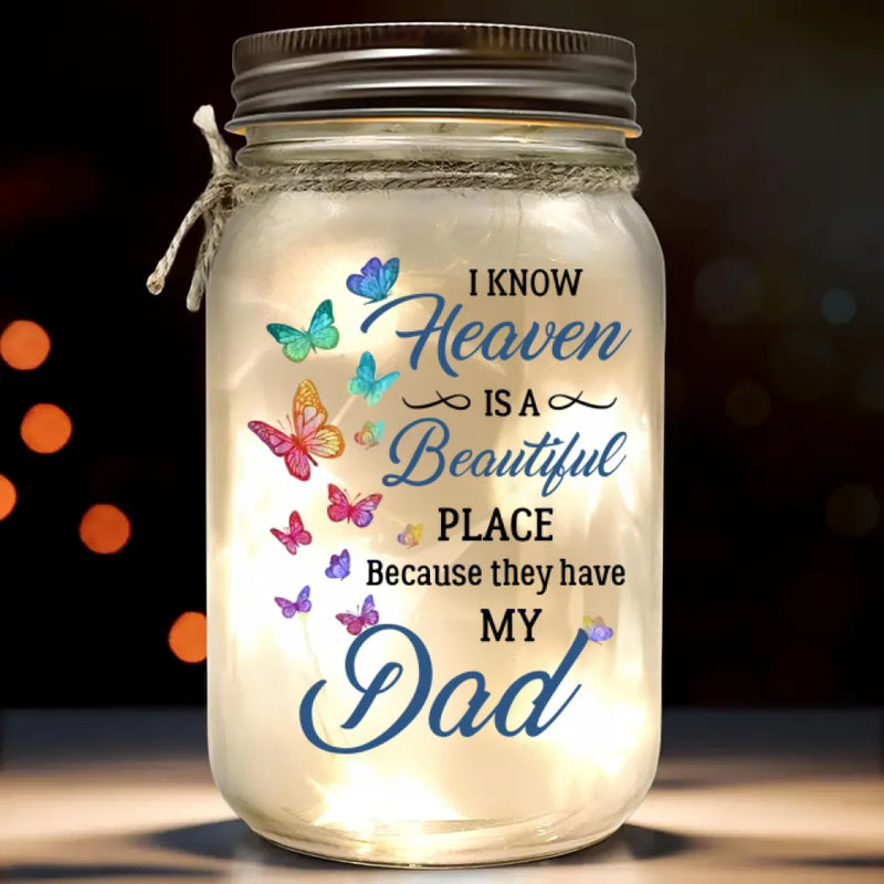 In Our Hearts, They Live Forever - Memorial Personalized Custom Mason Jar Light - Sympathy Gift For Family Members
