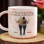 Laughter Is Louder With You - Bestie Personalized Custom Marble Mug - Gift For Best Friends, BFF, Sisters
