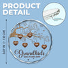 Grandma’s Love Is The Root Of Our Family Tree - Family Personalized Custom Round Glass Ornament Car Hanger - Gift For Grandma