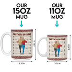 Partners In Mischief - Bestie Personalized Custom Mug - Gift For Best Friends, BFF, Sisters