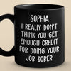 All Smiles With My Work Buddies - Coworker Personalized Custom Black Mug - Gift For Coworkers, Work Friends, Colleagues