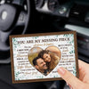 Custom Photo We Are Two Souls With One Heart - Couple Personalized Custom Car Visor Clip - Gift For Husband Wife, Anniversary