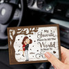 You Are My Sunshine On The Cloudiest Days - Couple Personalized Custom Car Visor Clip - Gift For Husband Wife, Anniversary