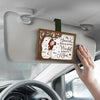 You Are My Sunshine On The Cloudiest Days - Couple Personalized Custom Car Visor Clip - Gift For Husband Wife, Anniversary