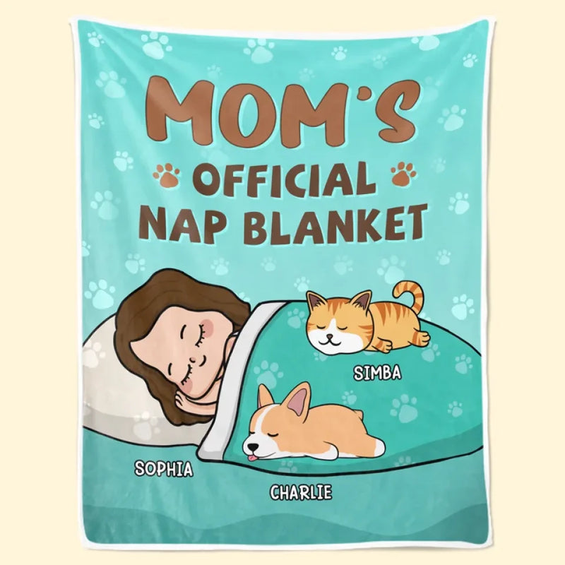 Eat, Sleep, Cuddle, Repeat - Dog & Cat Personalized Custom Blanket - Gift For Pet Owners, Pet Lovers