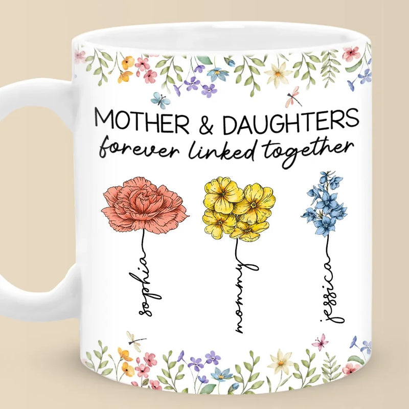 You’re The Sunshine That Helps Me Bloom - Family Personalized Custom Mug - Gift For Mom, Daughter