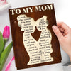 I Will Always Be Your Little Girl - Family Personalized Custom Shaped 2-Layered Wooden Plaque With Flat Stand - House Warming Gift For Mom