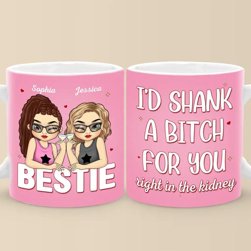 Forever Grateful For Your Friendship - Bestie Personalized Custom Mug - Gift For Best Friends, BFF, Sisters