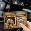 Custom Photo God Blessed Us With Each Other - Couple Personalized Custom Car Visor Clip - Gift For Husband Wife, Anniversary