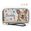 Peeking Paws, Little Jaws - Dog & Cat Personalized Custom 3D Inflated Effect Printed Leather Long Wallet -  Gift For Pet Owners, Pet Lovers
