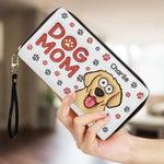 A Peek Of Paws, A Moment Of Pawsitivity - Dog & Cat Personalized Custom 3D Inflated Effect Printed Leather Long Wallet -  Gift For Pet Owners, Pet Lovers