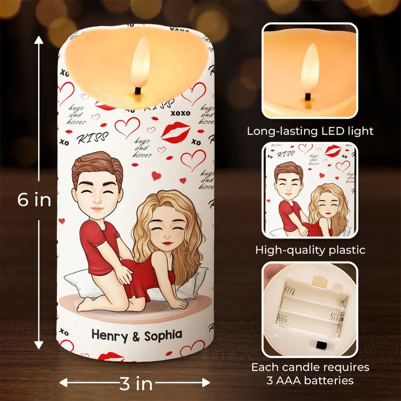 You’re The Best Part Of My Every Day - Couple Personalized Custom LED Candle - Gift For Husband Wife, Anniversary