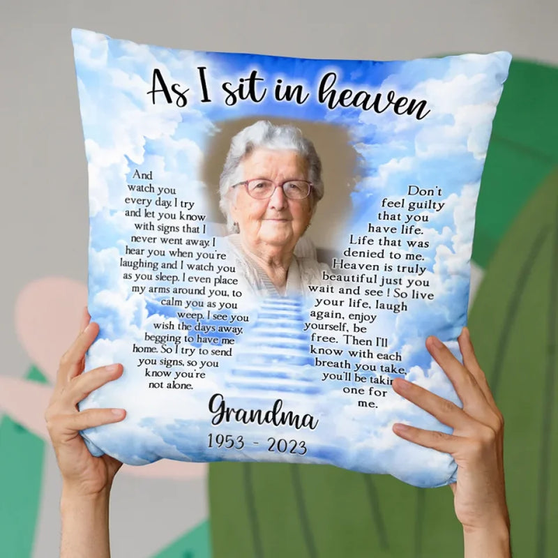 Custom Photo Your Love Remains Our Greatest Treasure - Memorial Personalized Custom Pillow - Sympathy Gift For Family Members