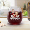 You Bring Out The Best In Me - Couple Personalized Custom Wine Glass - Gift For Husband Wife, Anniversary