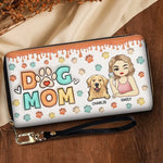 Life Is Better With A Loyal Companion - Dog & Cat Personalized Custom 3D Inflated Effect Printed Leather Long Wallet -  Gift For Mom, Dog Lovers