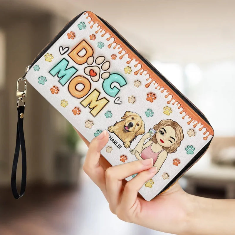 Life Is Better With A Loyal Companion - Dog & Cat Personalized Custom 3D Inflated Effect Printed Leather Long Wallet -  Gift For Pet Owners, Pet Lovers