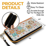 Life Is Better With A Loyal Companion - Dog & Cat Personalized Custom 3D Inflated Effect Printed Leather Long Wallet -  Gift For Mom, Dog Lovers