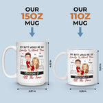 I Love Every Inch Of You, Some Inches More Than Others - Couple Personalized Custom Mug - Christmas Gift For Husband, Wife, Couple
