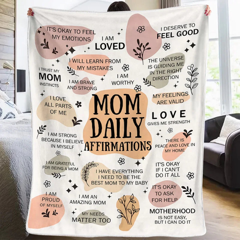 I Love All Parts Of Me - Affirmation Personalized Custom Blanket - Gift For Mom, Family Members, Yourself