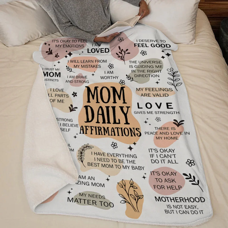 I Love All Parts Of Me - Affirmation Personalized Custom Blanket - Gift For Mom, Family Members, Yourself